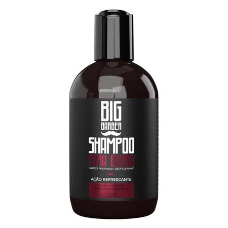 Kit Shampoo + Condicionador Para Barba Big Barber 250ml Caixa Com 2 Unidades