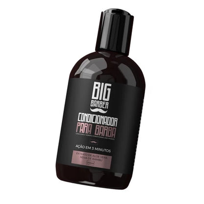 Kit Shampoo + Condicionador Para Barba Big Barber 250ml Caixa Com 2 Unidades