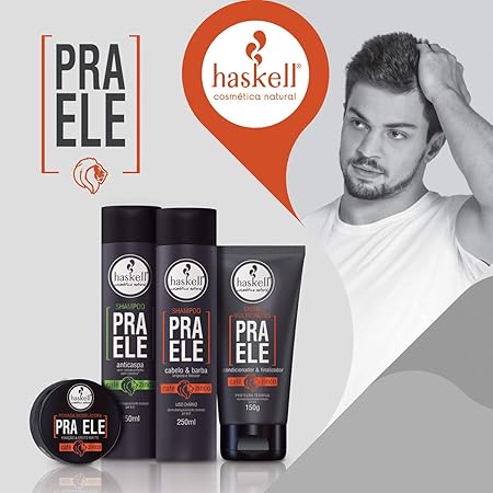 Haskell Shampoo Cabelo E Barba Pra Ele 250 Ml