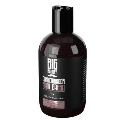 Kit Shampoo + Condicionador Para Barba Big Barber 250ml Caixa Com 2 Unidades