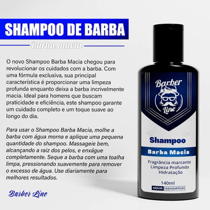 Kit Barba Macia Balm, Perfume Para Barba, Óleo e Shampoo